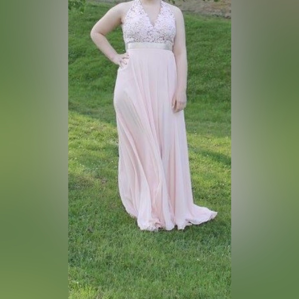 Madeline Garder soft pink dress size 11/12